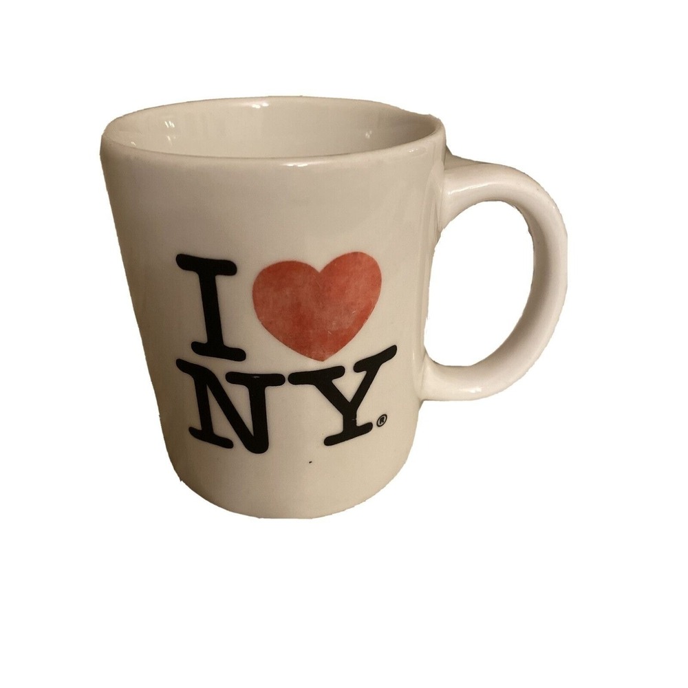 I Heart NY Ceramic Coffee Mug By Kings White With Red Heart